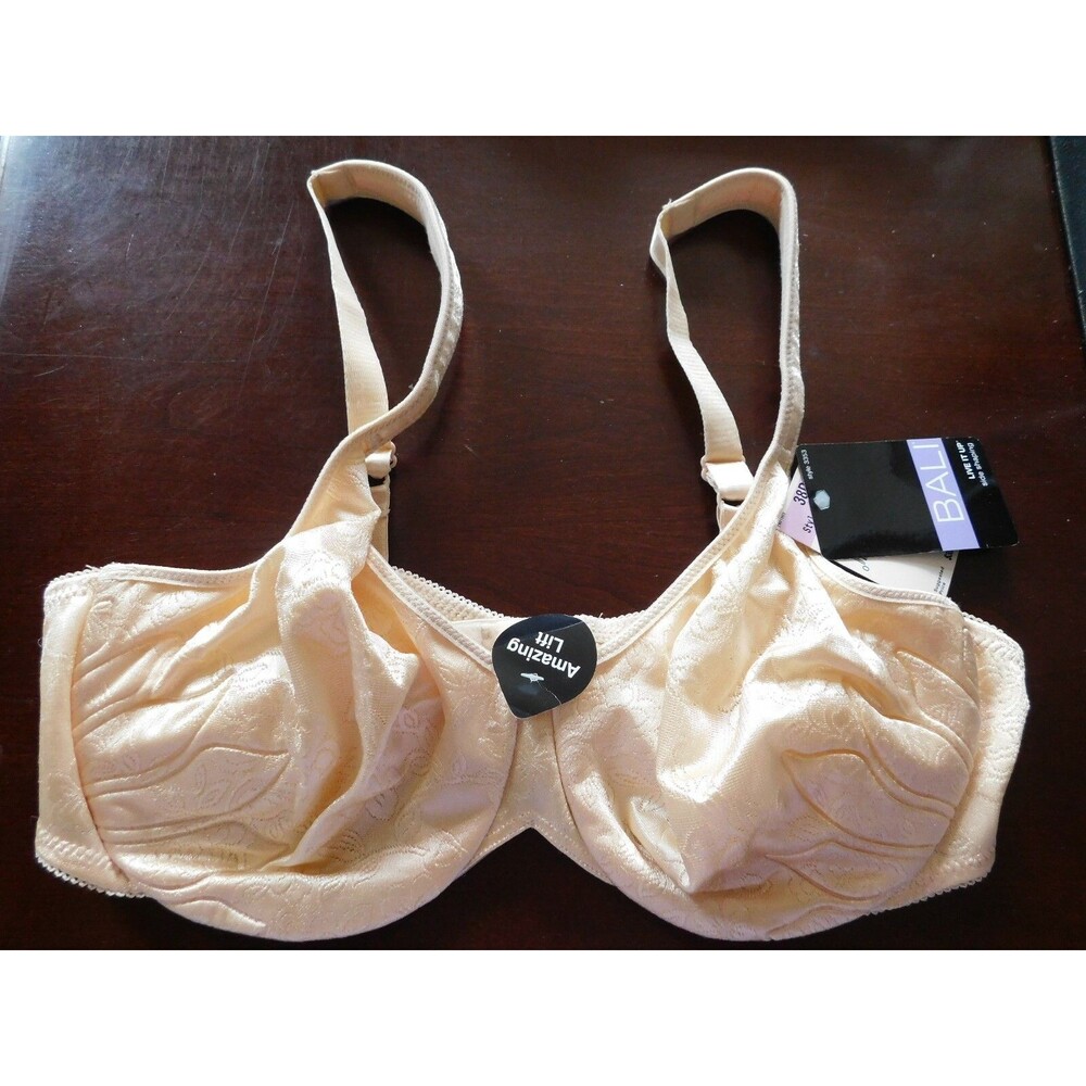 Bali Bra Women's Beige Underwire Live It Up Seamless Underwire Bra 38D